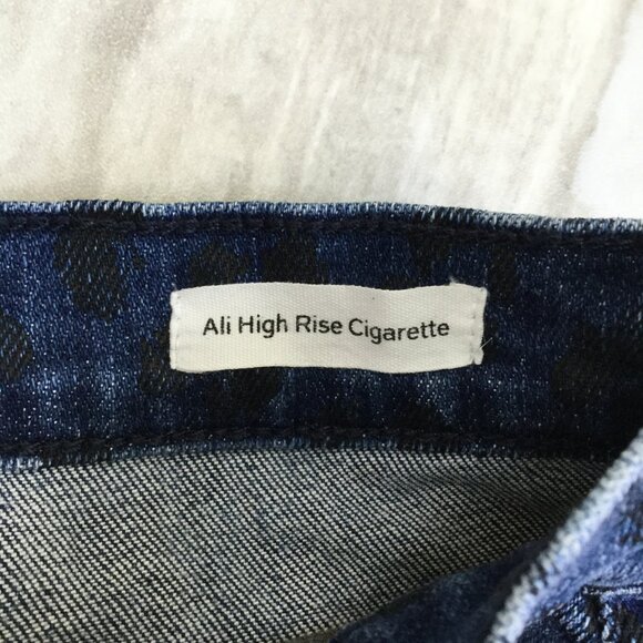 Frame Ali High Rise Leopard-Print Cigarette Jean 28 - Picture 8 of 12